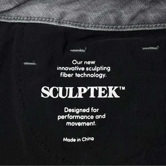 Athleta Sculptek Skinny Jeans Size 6 Gray Wash Ankle Length Good Pre-Owned Cond. - Picture 7 of 8